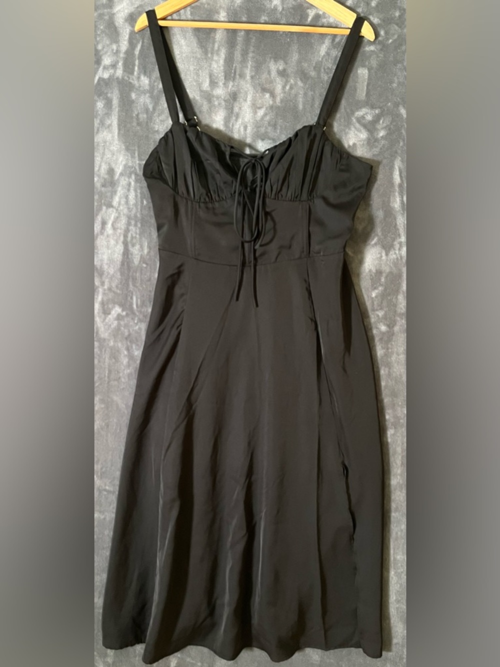 AGYMNX Black XL Romantic Babydoll Sleevless Dress NWT